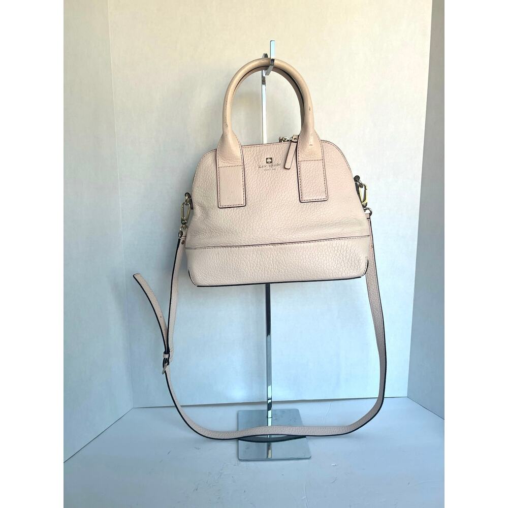Kate Spade Southport‎ Avenue Jenny Pink Pebbled Leather Crossbody Hand Bag Purse
